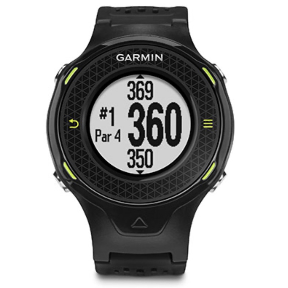 Garmin Black and Green GPS Gold Smartwatch